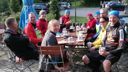 MTB Frankenwaldsteigla - Pause an der Radspitze