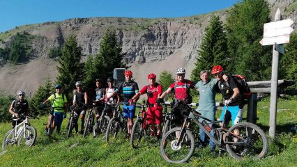 Mit Roberto vor dem Monte Peller
