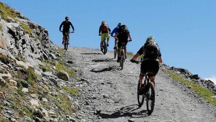 Am Berninapass in den Schweizer Alpen