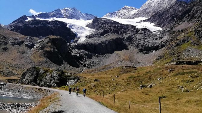 Mit dem Mountainbike am Bernina