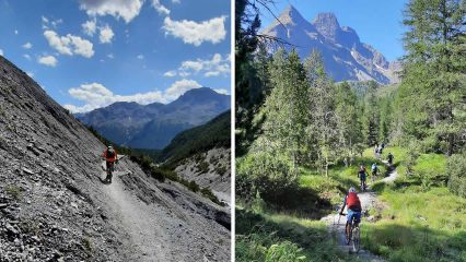Interessante Trailpassagen und beeindruckende Landschaften