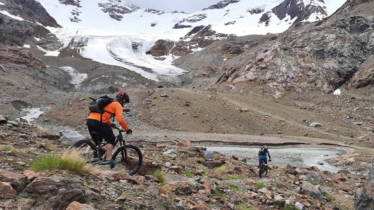 Biken in der Gletscherregion