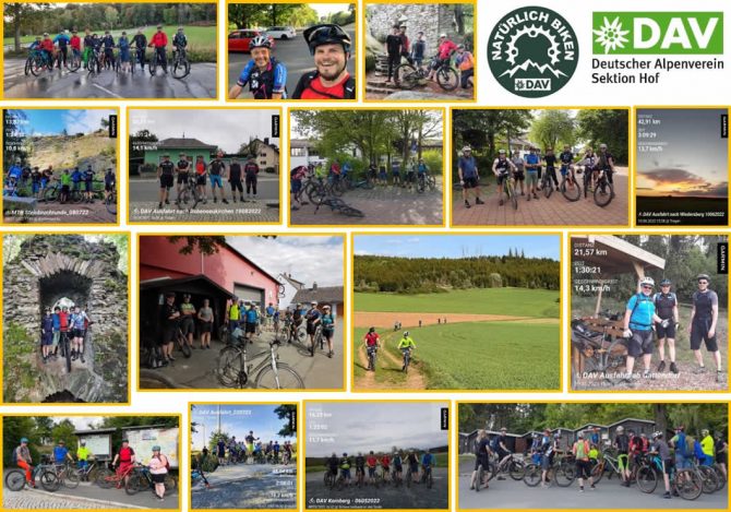 Wöchentliche Mountainbike-Touren mit dem DAV