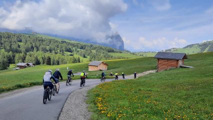 Auf der Seiser Alm in Richtung Compatsch