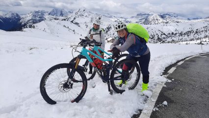 Mit dem MTB auf dem Giro speciale delle Dolomiti