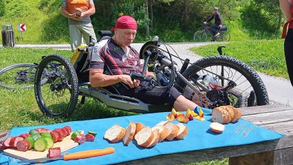 Mit dem Handbike über die Alpen